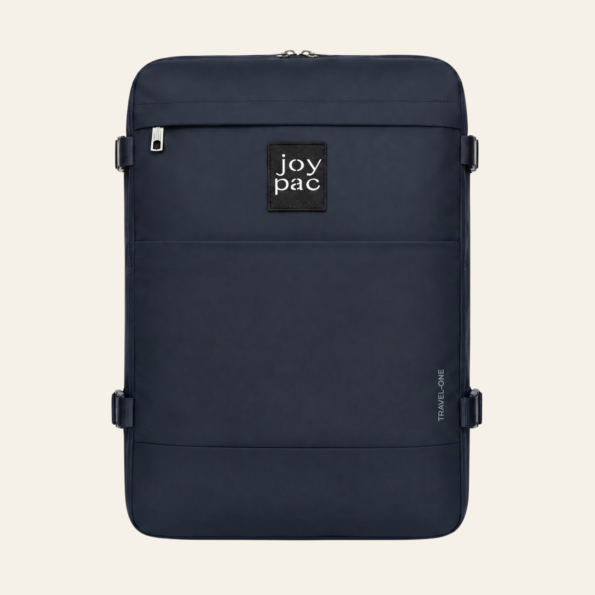 Granatowy plecak podróżny JOYPAC TRAVEL-ONE 40x30x20 jako bagaż podręczny do samolotu