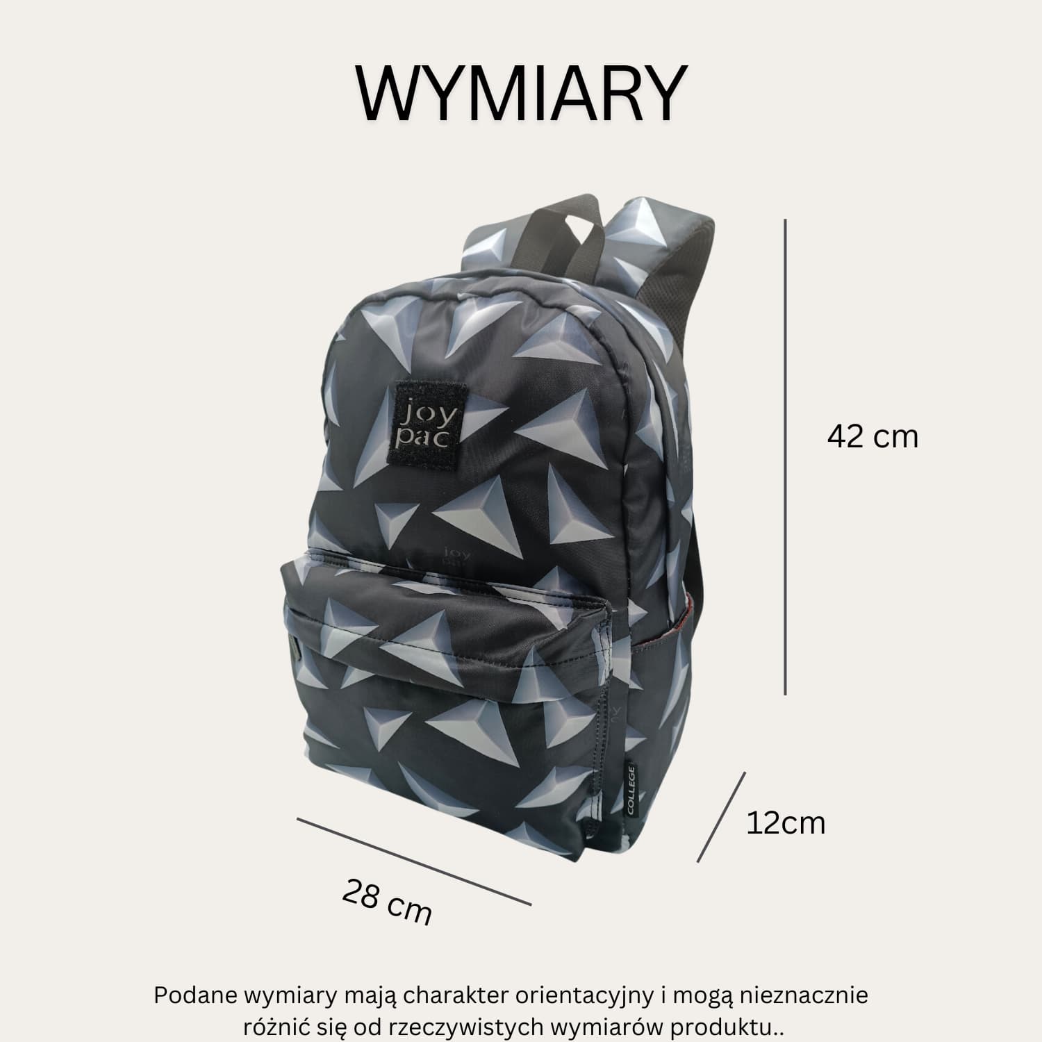 Plecak podróżny JOYPAC COLLEGE z komorą na laptopa 15,6 cala