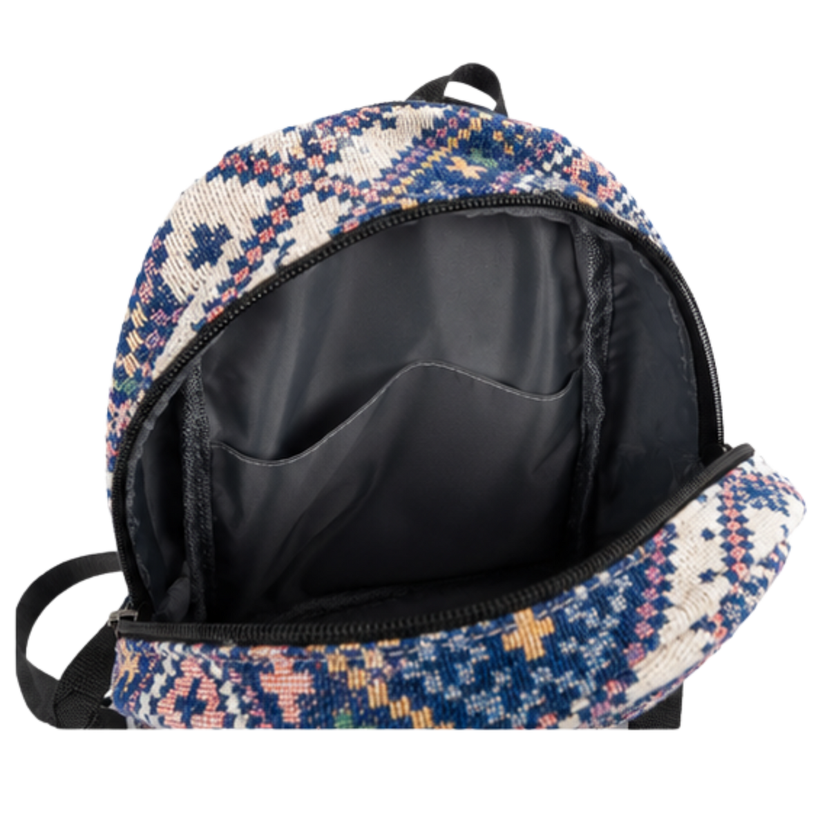 Plecak RISE JOYPAC niebieski (blue mosaic), wnętrze z kieszenią