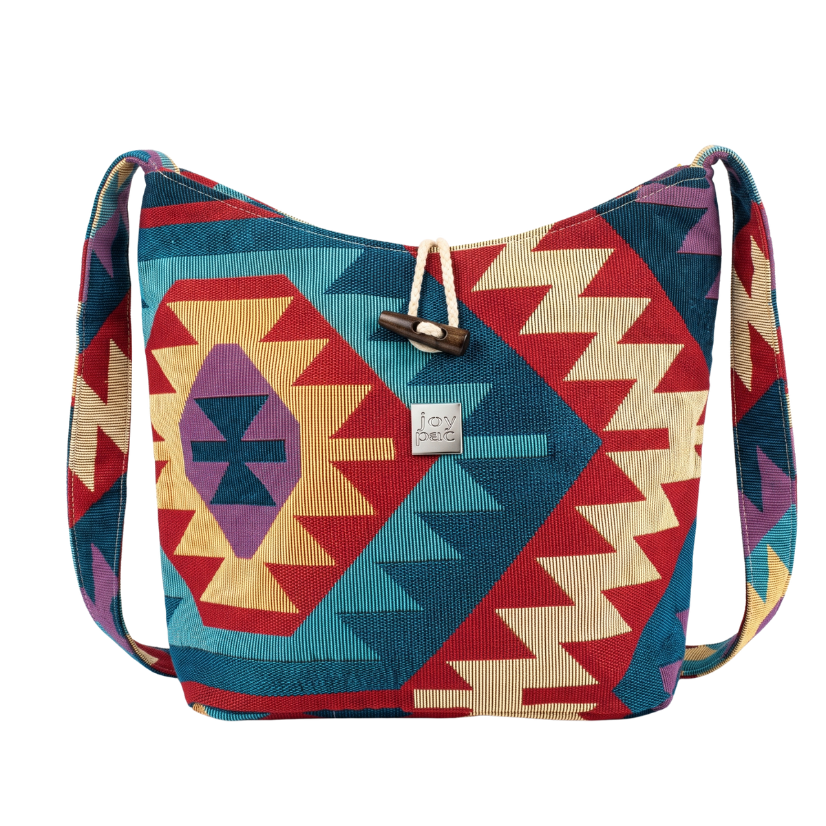 Torebka crossbody damska JOYPAC BLOOM, wzorzysta na ramię