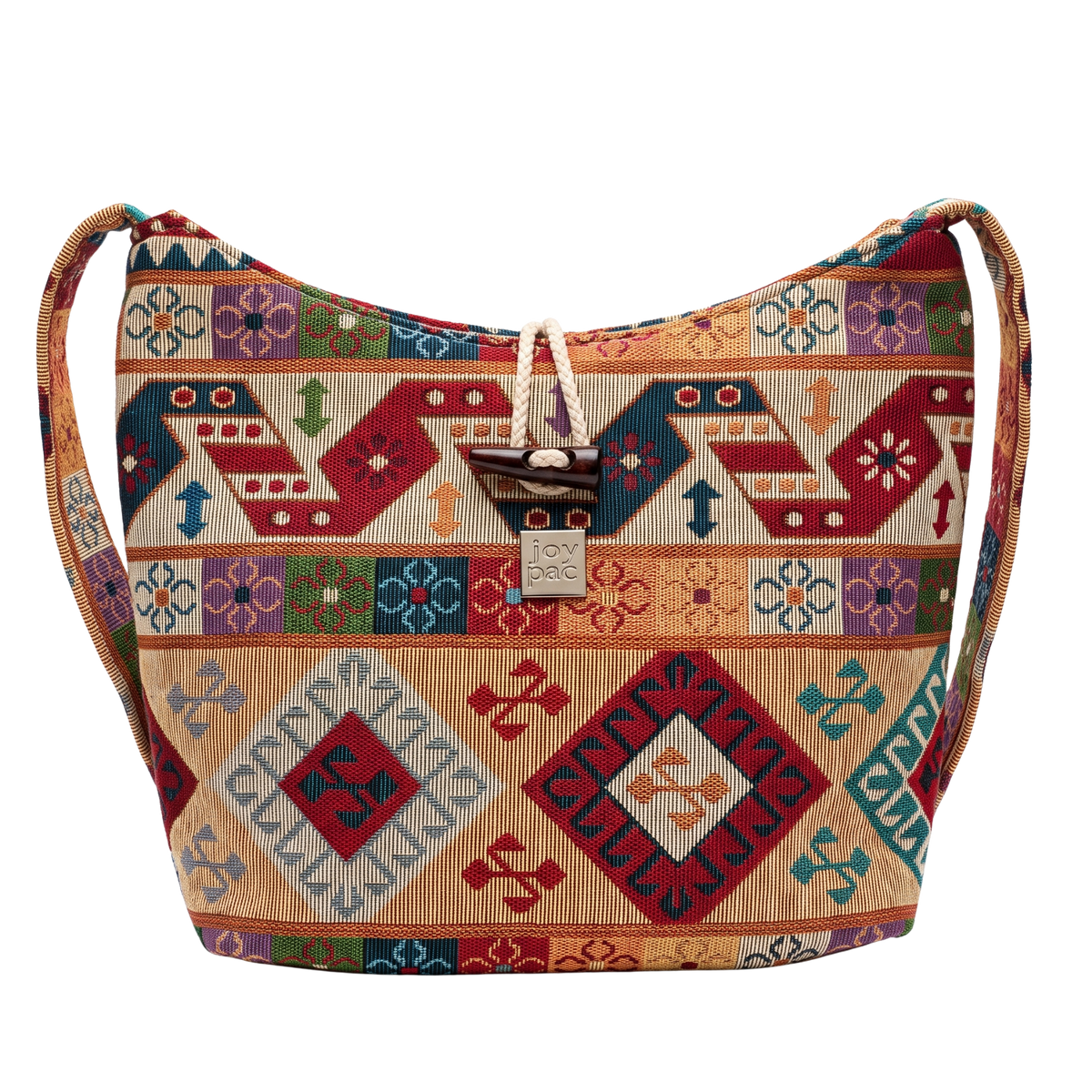 Torebka crossbody damska JOYPAC BLOOM, wzorzysta na ramię