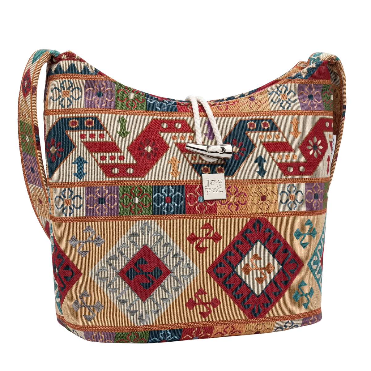 Torebka crossbody damska JOYPAC BLOOM, wzorzysta na ramię