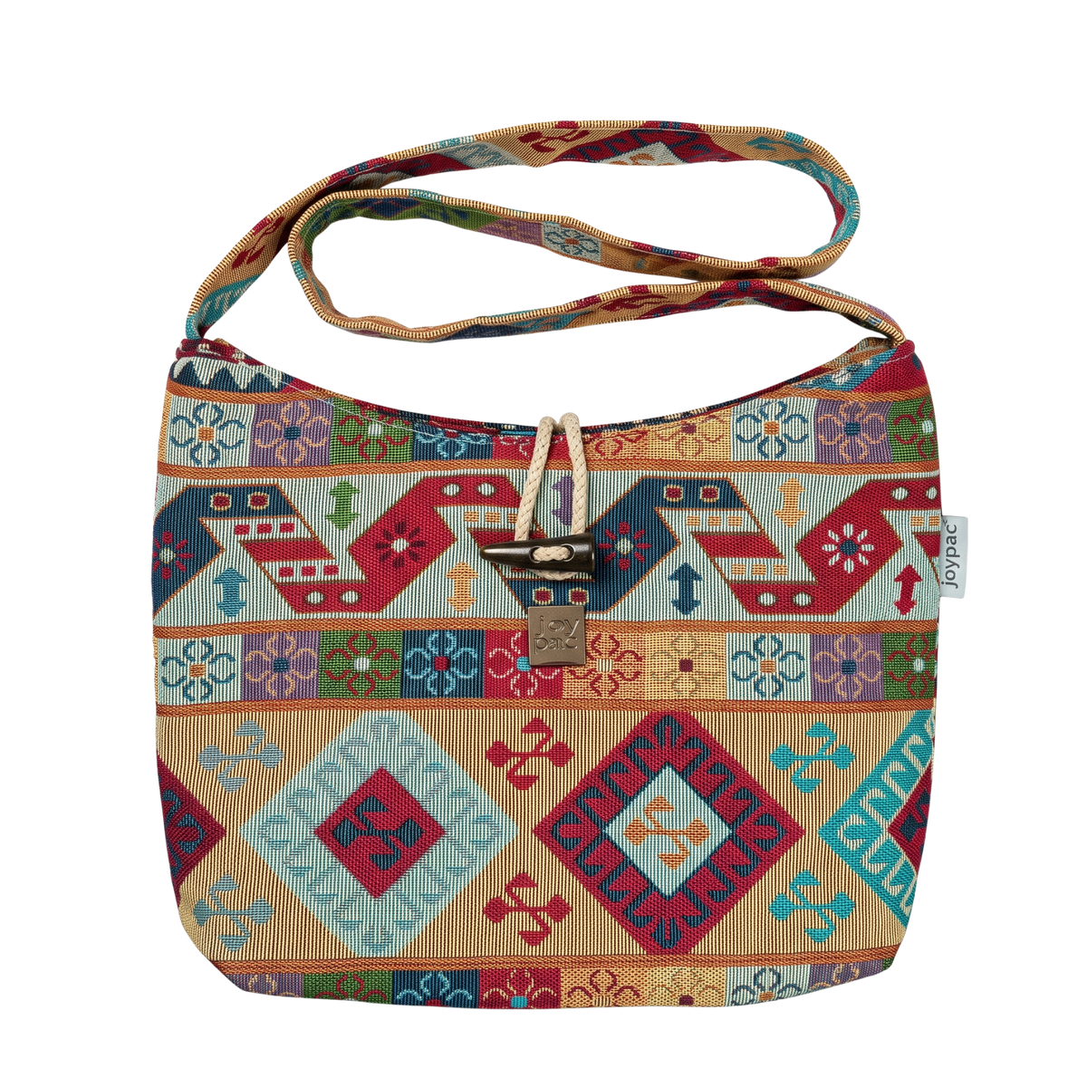 Torebka crossbody damska JOYPAC BLOOM, wzorzysta na ramię