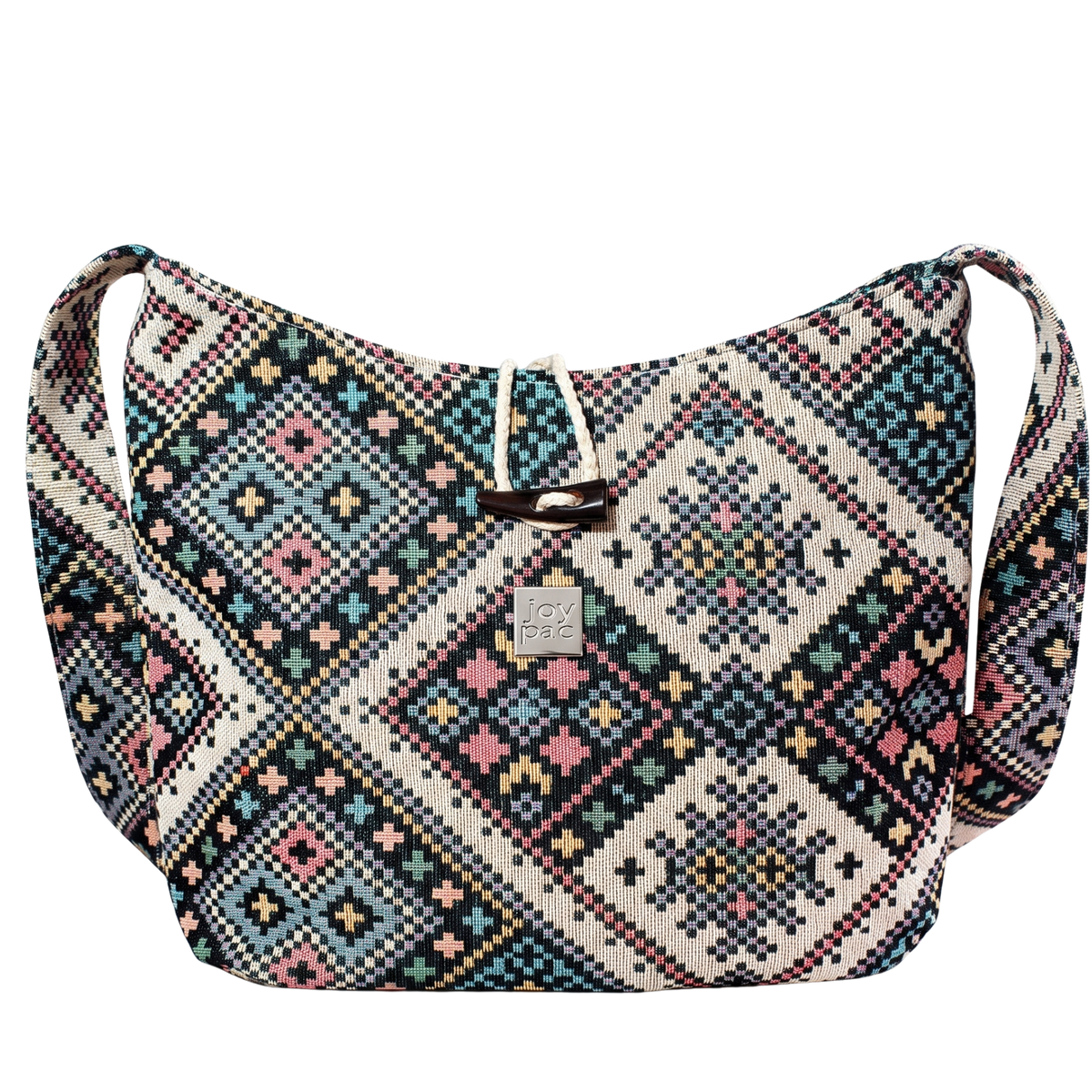 Torebka crossbody damska JOYPAC BLOOM, wzorzysta na ramię